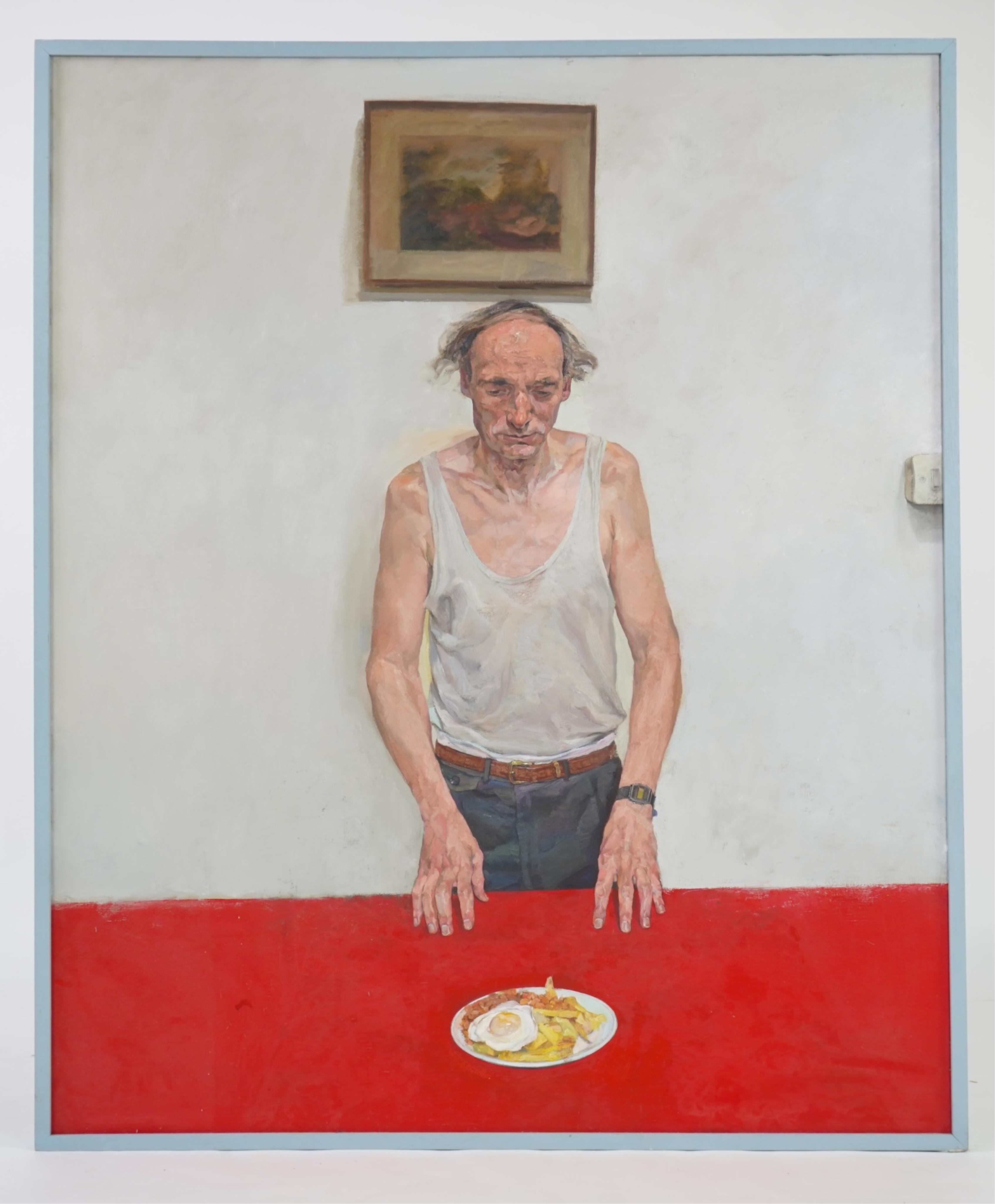 Justin Mortimer, b. 1970, 'Trevor (Red Table)'